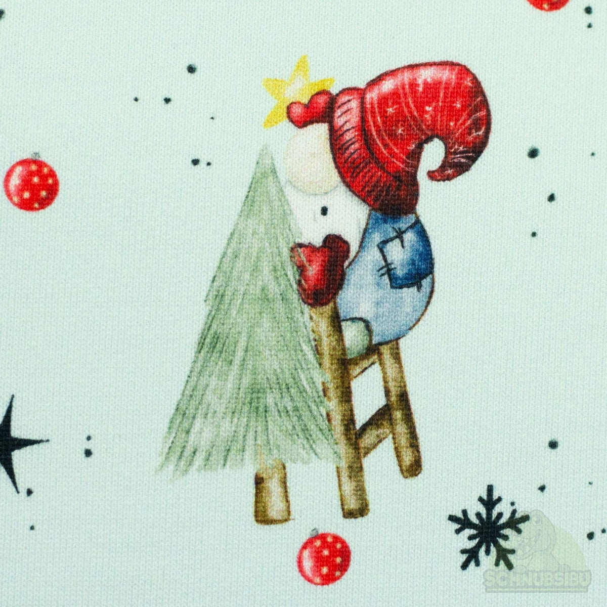 Stoff Winterwonderland – Sweat angeraut