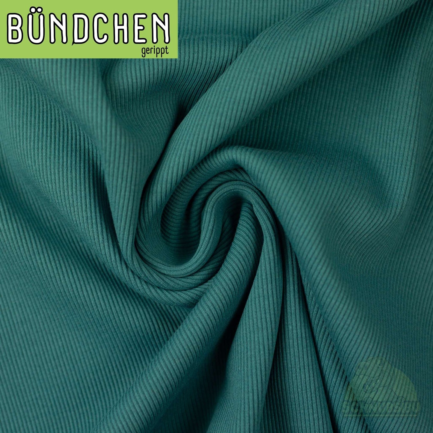 Rip-Bündchen Stoff „Tessa petrol 747" – Elastisches Rip-Bündchen in Petrol| Swafing OEKO-TEX® Standard 100