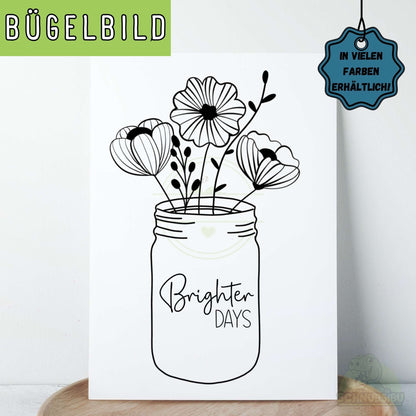 Bügelbild „Brighter" – minimalistisches Design für deine DIY-Projekte | Schnubsibu