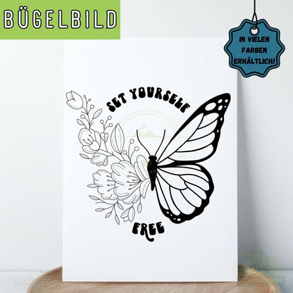 Bügelbild „Free" – minimalistisches Design für deine DIY-Projekte | Schnubsibu