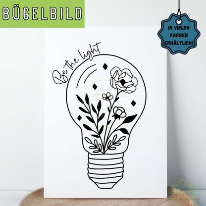 Bügelbild „Light" – minimalistisches Design für deine DIY-Projekte | Schnubsibu