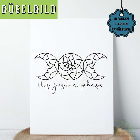 Bügelbild „Phase" – minimalistisches Design für deine DIY-Projekte | Schnubsibu