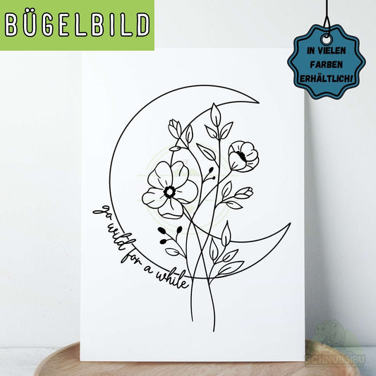 Bügelbild „Wild" – minimalistisches Design für deine DIY-Projekte | Schnubsibu