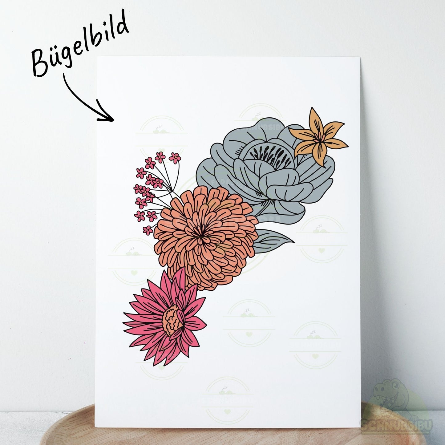 Bügelbild „Herbstblümchen 1" – Motiv zum Verlieben | Schnubsibu