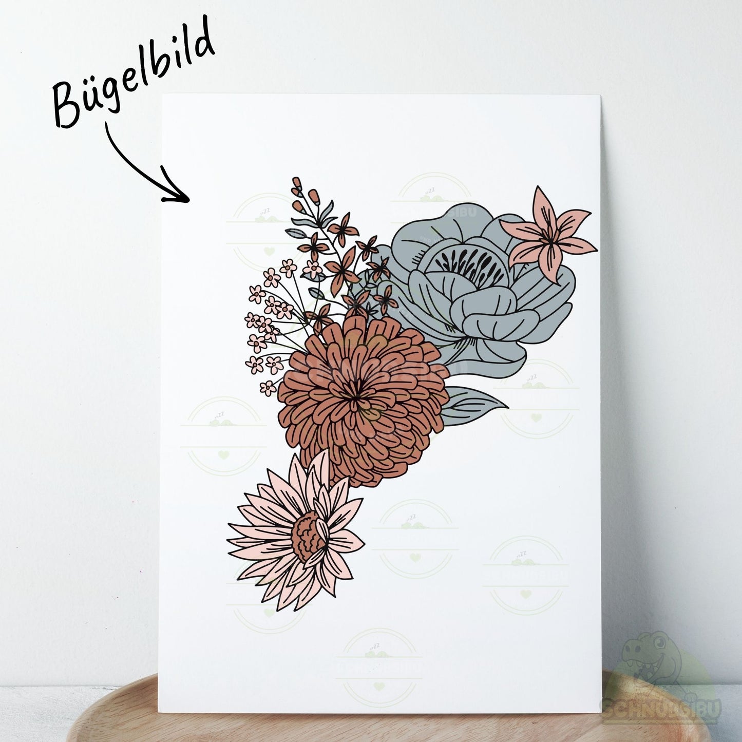 Bügelbild „Herbstblümchen 2" – Motiv zum Verlieben | Schnubsibu