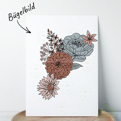 Bügelbild „Herbstblümchen 2" – Motiv zum Verlieben | Schnubsibu