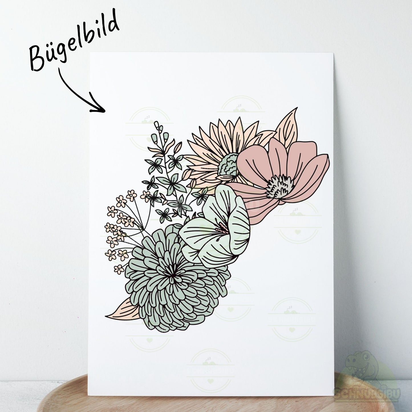 Bügelbild „Herbstblümchen 4" – Motiv zum Verlieben | Schnubsibu