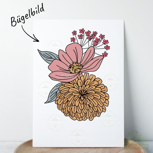 Bügelbild „Herbstblümchen 3" – Motiv zum Verlieben | Schnubsibu