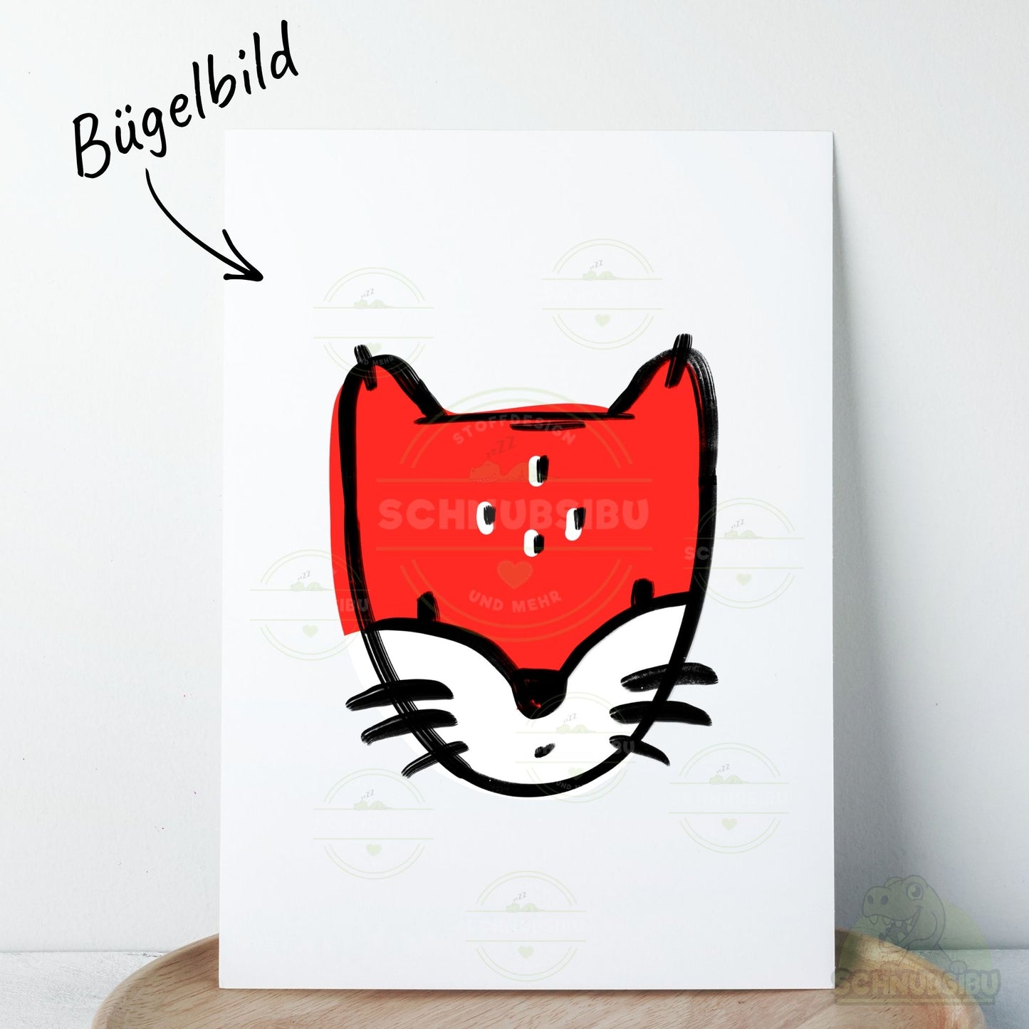 Bügelbild „Little Wilds - Fuchs rot" – Motiv zum Verlieben | Schnubsibu