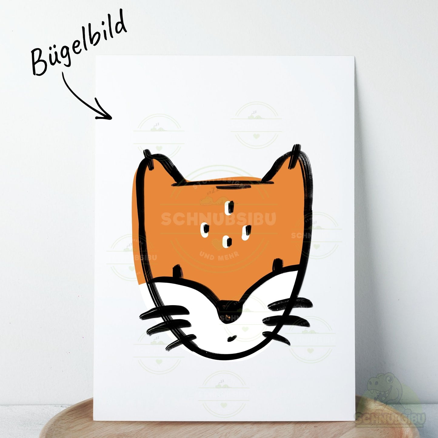 Bügelbild „Little Wilds - Fuchs orange" – süßes Motiv zum Verlieben | Schnubsibu