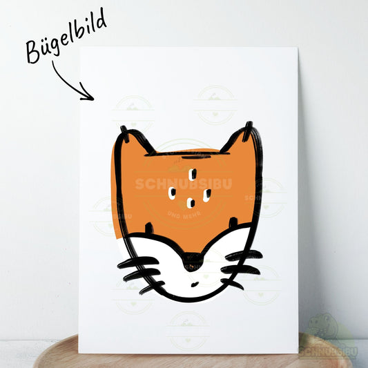 Bügelbild „Little Wilds - Fuchs orange" – süßes Motiv zum Verlieben | Schnubsibu