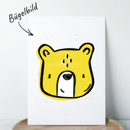 Bügelbild „Little Wilds - Bär gelb" – Motiv zum Verlieben | Schnubsibu