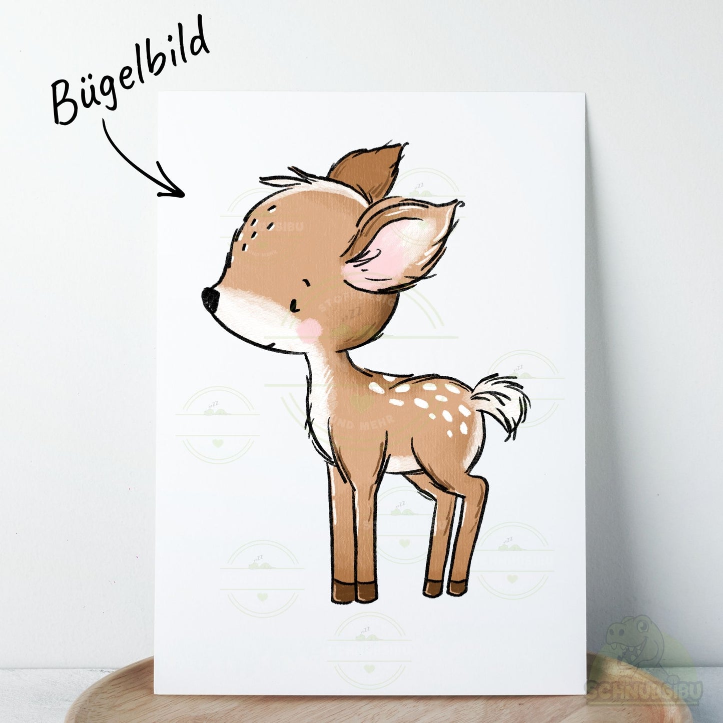 Bügelbild „Rehlina" – süßes Motiv zum Verlieben | Schnubsibu