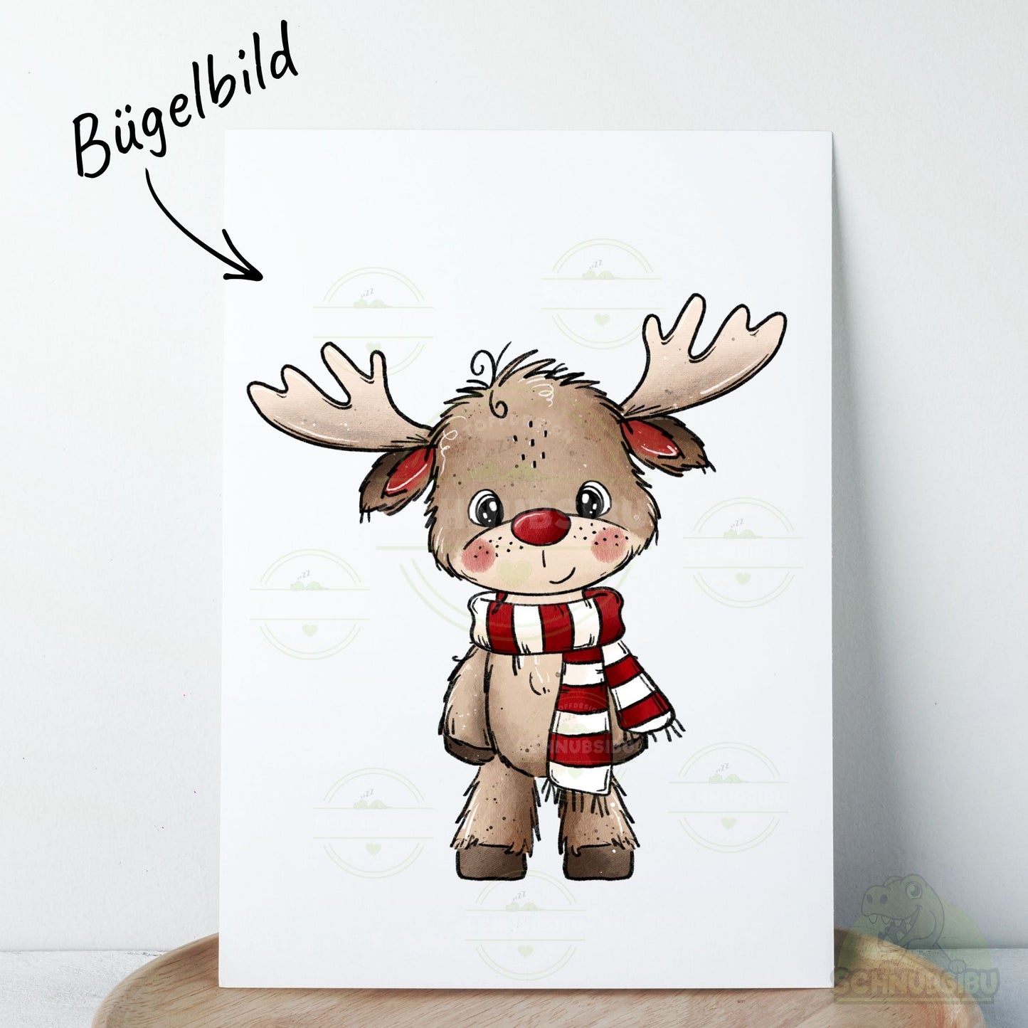 Bügelbild „Elchzeit 4" – Motiv zum Verlieben | Schnubsibu
