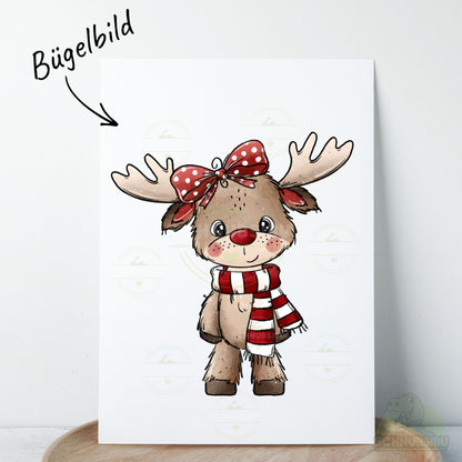 Bügelbild „Elchzeit 6" – Motiv zum Verlieben | Schnubsibu