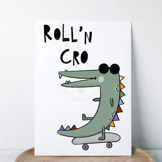 Bügelbild „Cro" – cooles Krokodilmotiv | Schnubsibu