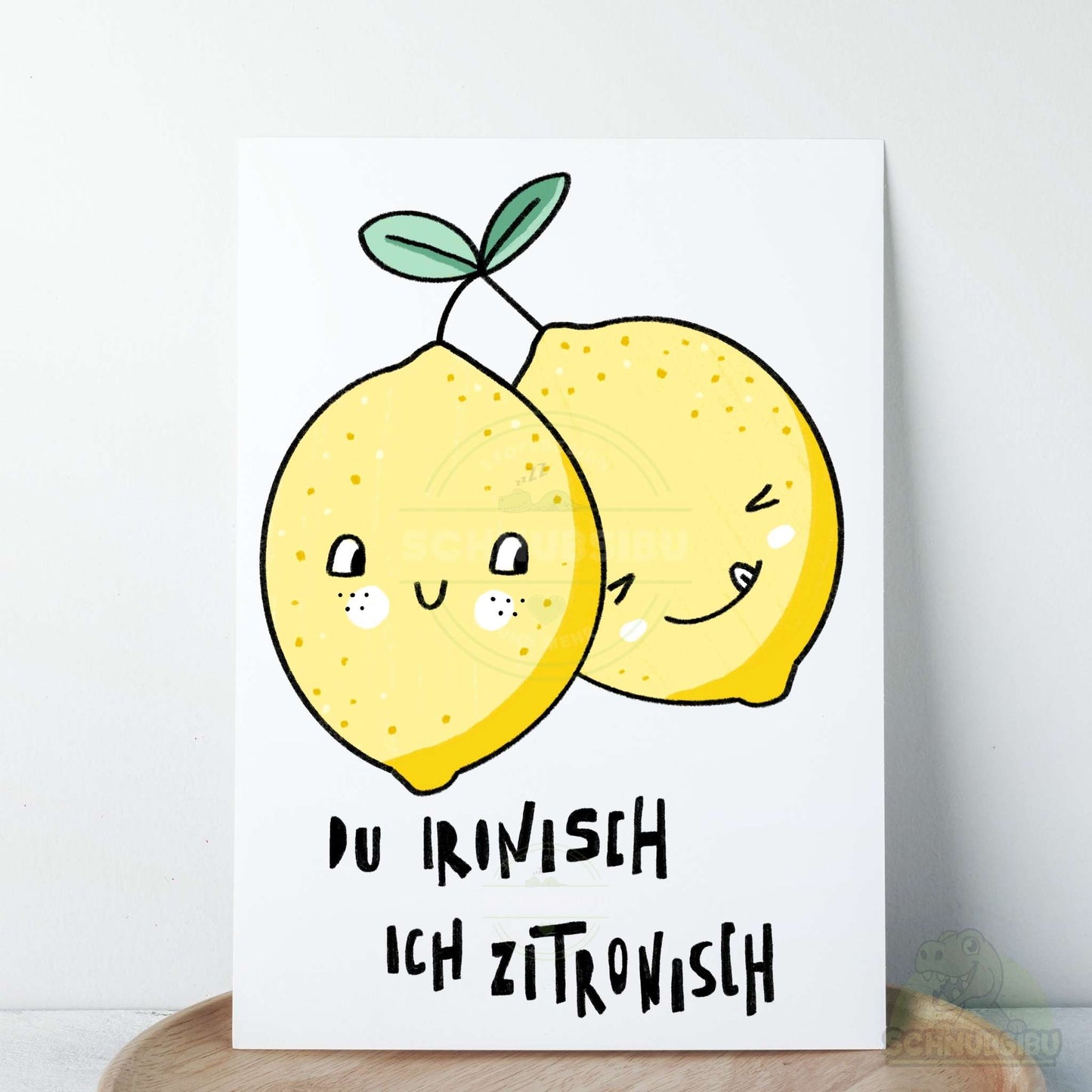 Bügelbild „Zitronisch" – cooles Fruchtmotiv| Schnubsibu