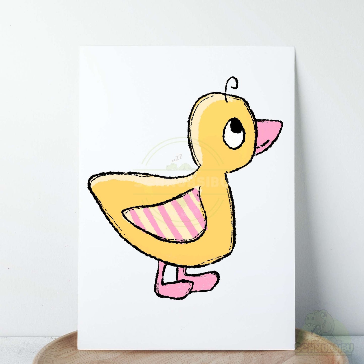 Bügelbild „Bunter Sommer Ente" – süßes Sommermotiv | Schnubsibu