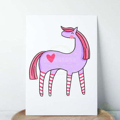 Bügelbild „Bunter Tag Einhorn" – süßes Sommermotiv | Schnubsibu