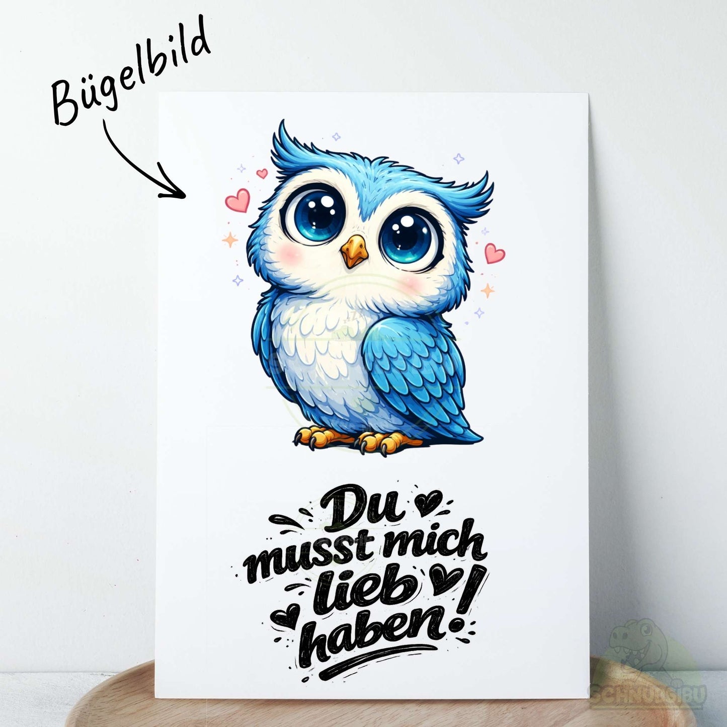 Bügelbild „Eulalie" – aus der Tierisch ehrlich Kollektion | Schnubsibu