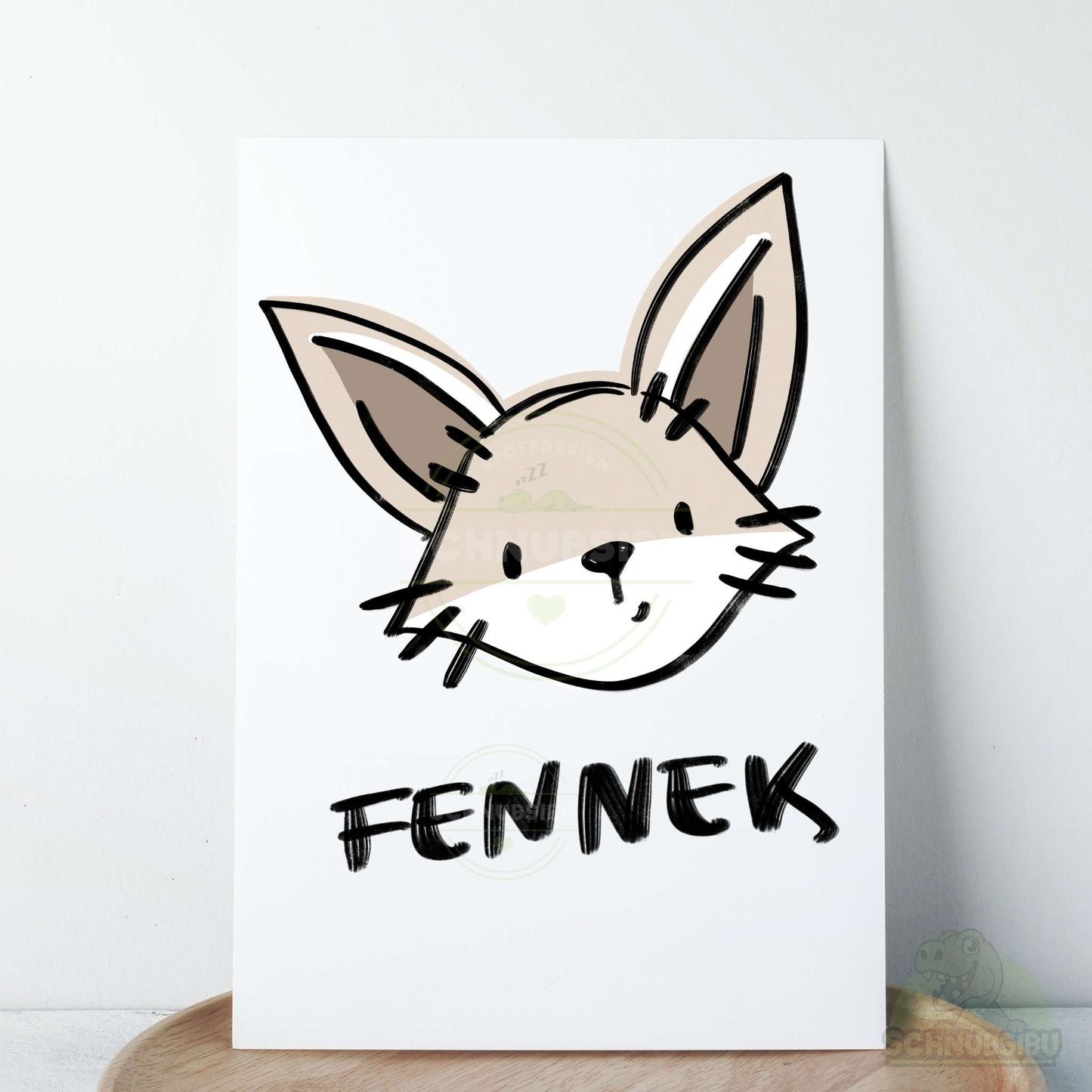 Bügelbild „Fennek" – cooles Tiermotiv | Schnubsibu
