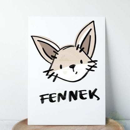 Bügelbild „Fennek" – cooles Tiermotiv | Schnubsibu