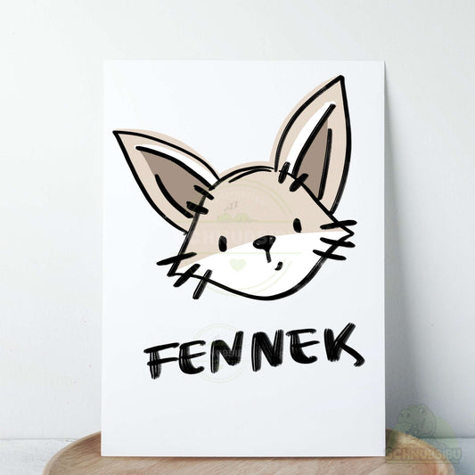 Bügelbild „Fennek" – cooles Tiermotiv | Schnubsibu