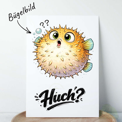 Bügelbild „Huchbert" – aus der Tierisch ehrlich Kollektion | Schnubsibu