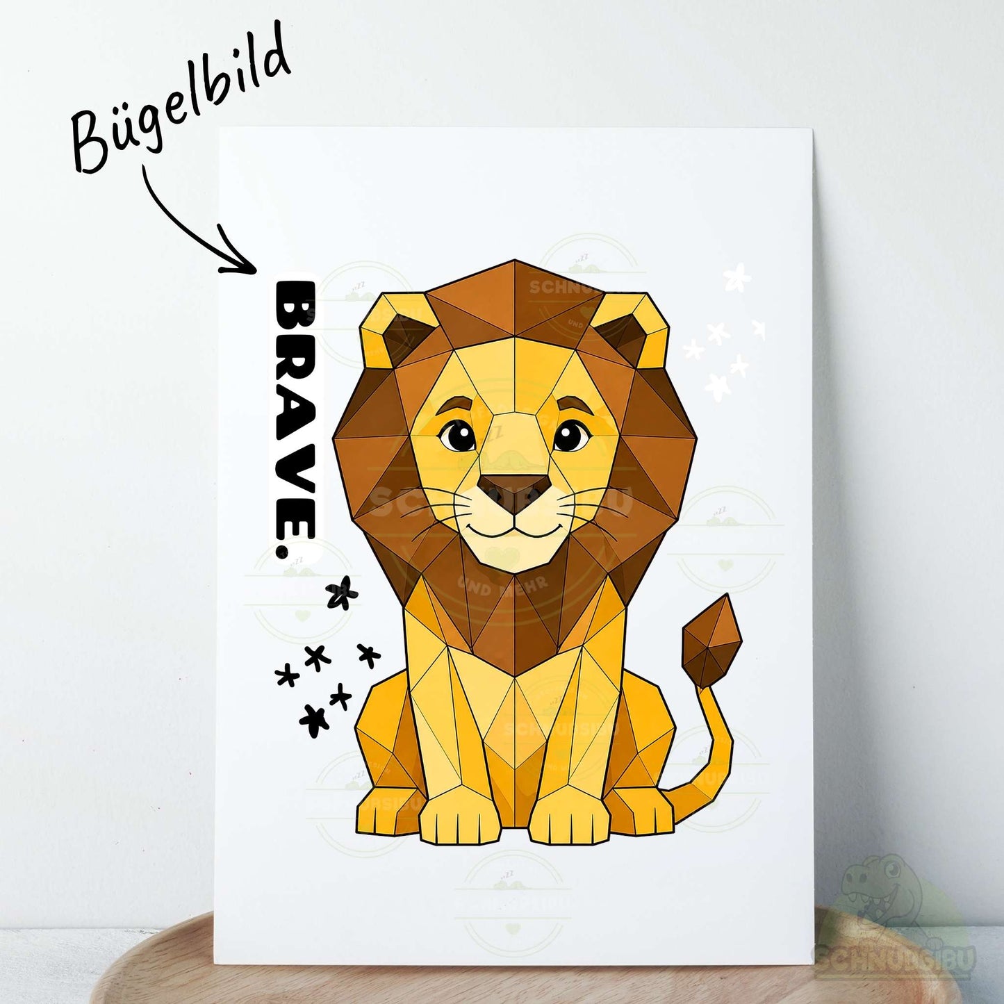 Bügelbild „Mood Lion" – aus der Little Moodies Kollektion | Schnubsibu