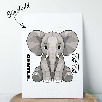 Bügelbild „Mood Elephant" – aus der Little Moodies Kollektion | Schnubsibu