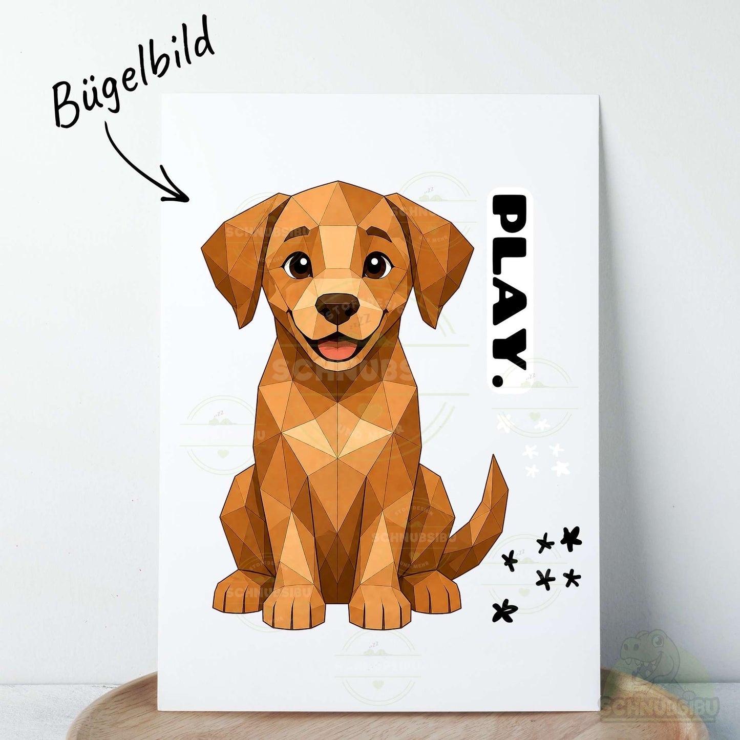 Bügelbild „Mood Dog" – aus der Little Moodies Kollektion | Schnubsibu
