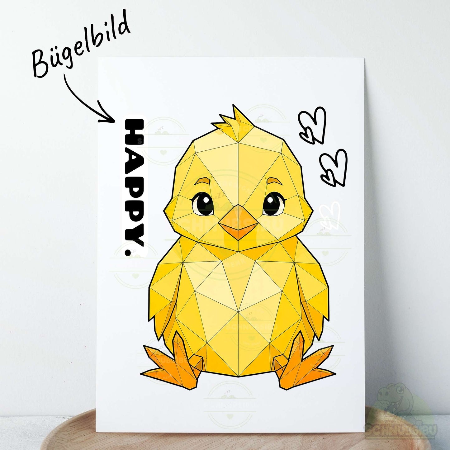 Bügelbild „Mood Chicken" – aus der Little Moodies Kollektion | Schnubsibu