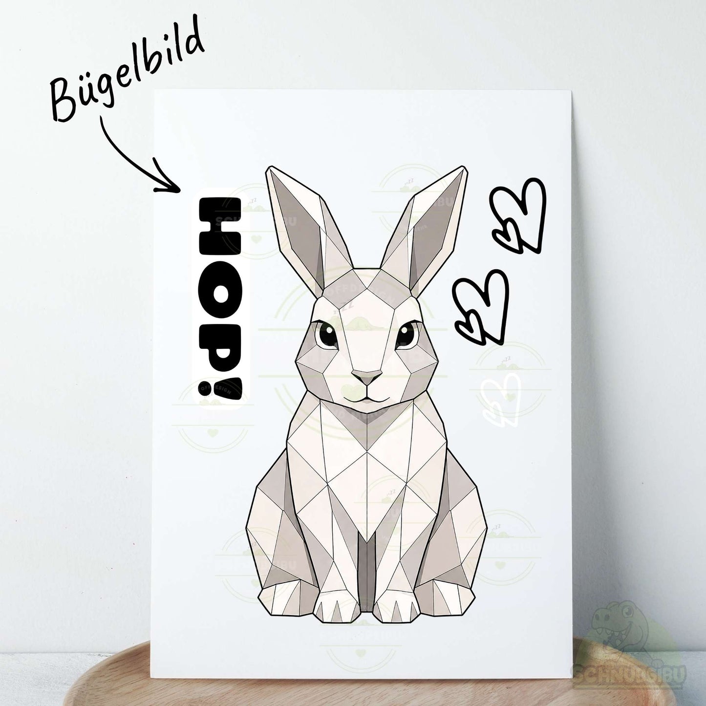Bügelbild „Mood Bunny" – aus der Little Moodies Kollektion | Schnubsibu