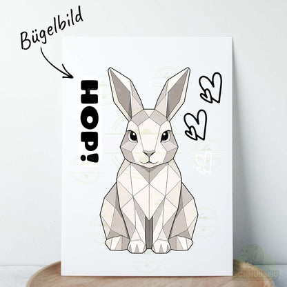 Bügelbild „Mood Bunny" – aus der Little Moodies Kollektion | Schnubsibu