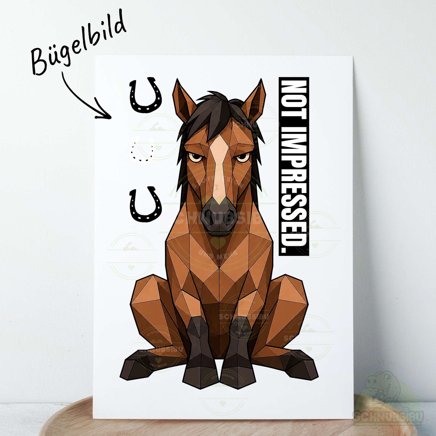 Bügelbild „Mood Horse" – aus der Mood Animals Kollektion | Schnubsibu