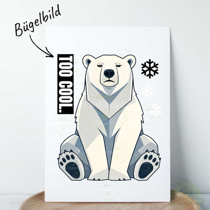 Bügelbild „Mood Polarbear" – aus der Mood Animals Kollektion | Schnubsibu