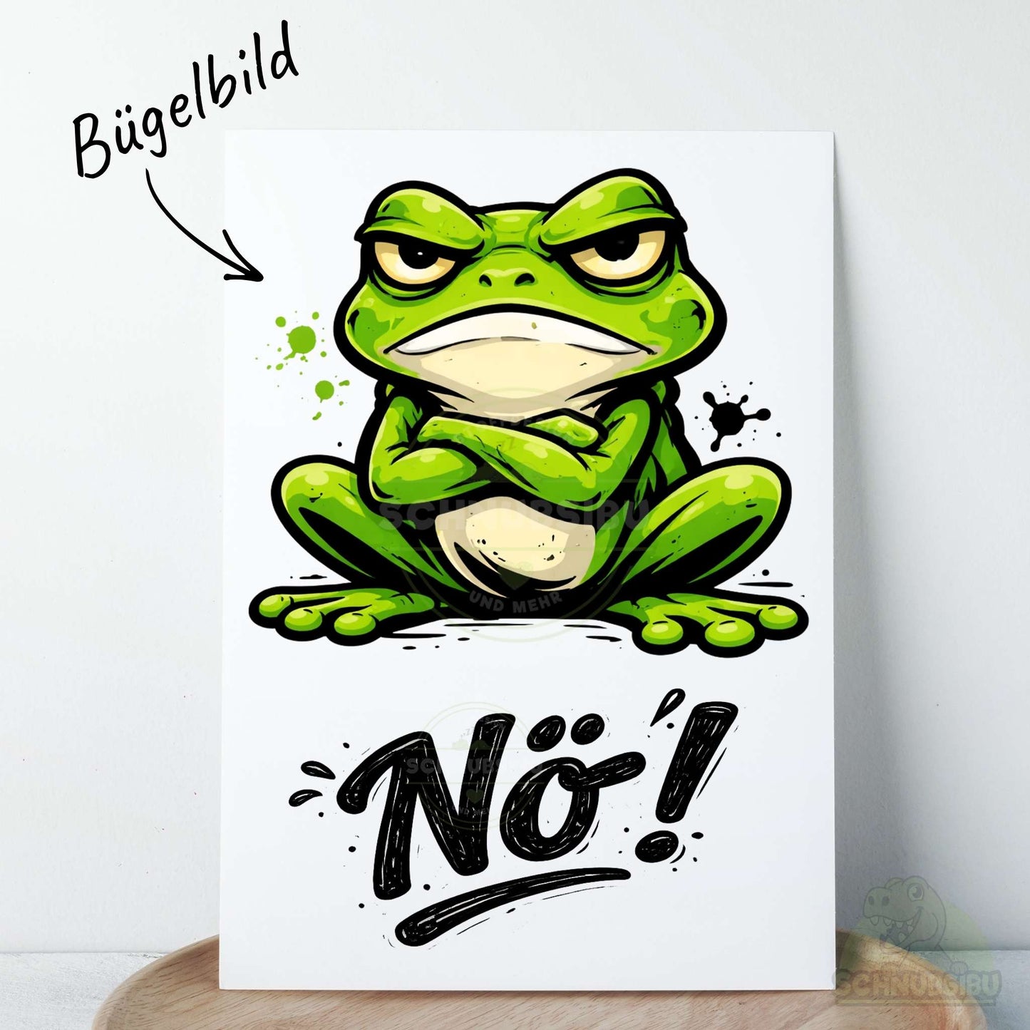 Bügelbild „Nöbert" – aus der Tierisch ehrlich Kollektion | Schnubsibu