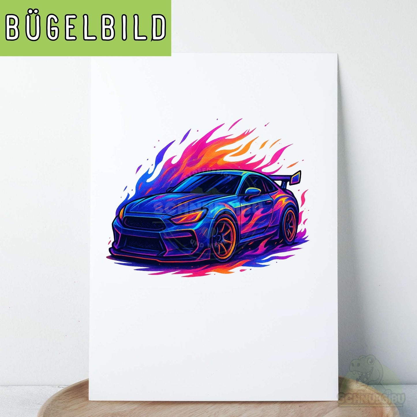 schnubsibu- schnubsibu-titelbild-buegelbildw-rennauto-lila_2 -