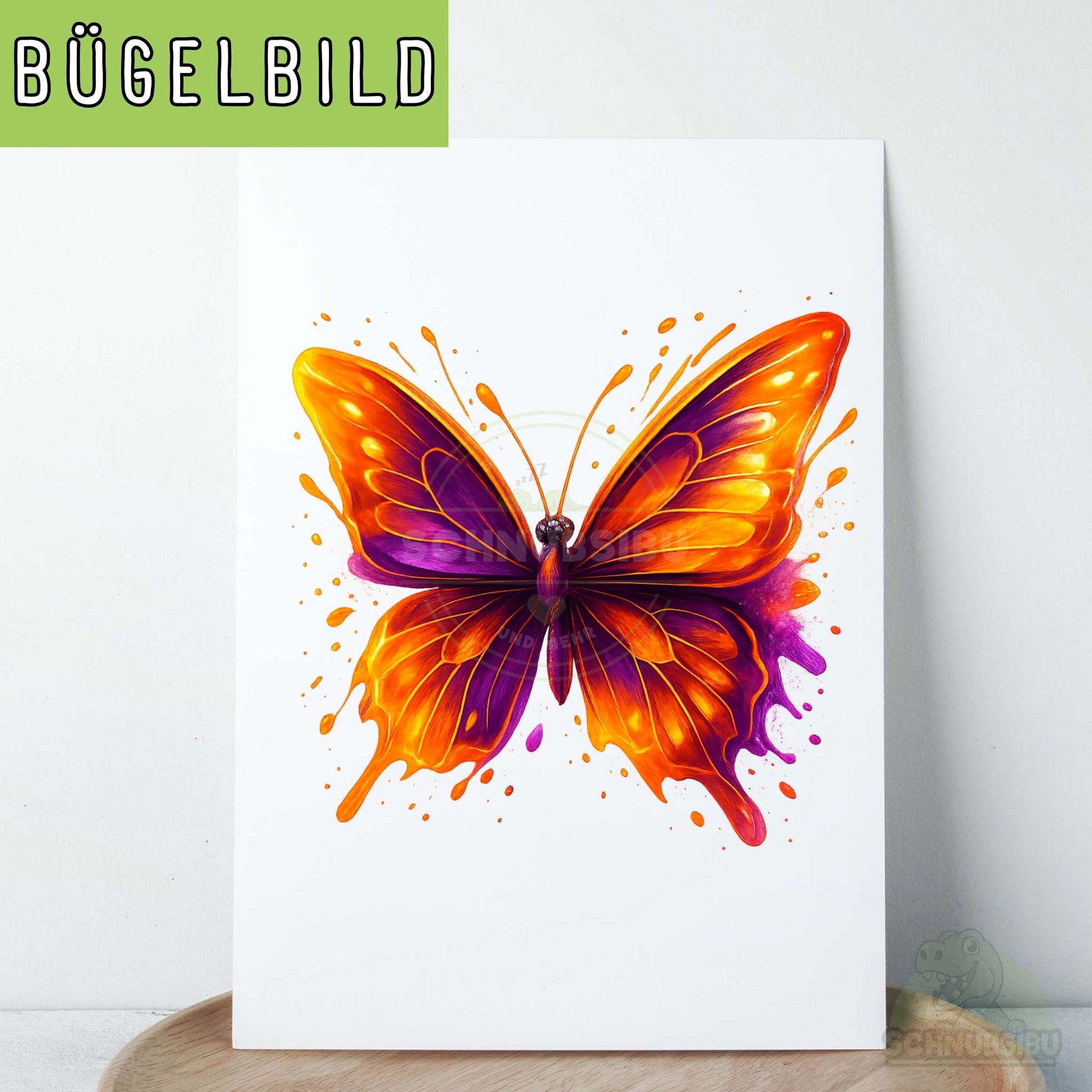 schnubsibu- schnubsibu-titelbild-buegelbildw-splashschmetterling-lilaorange -