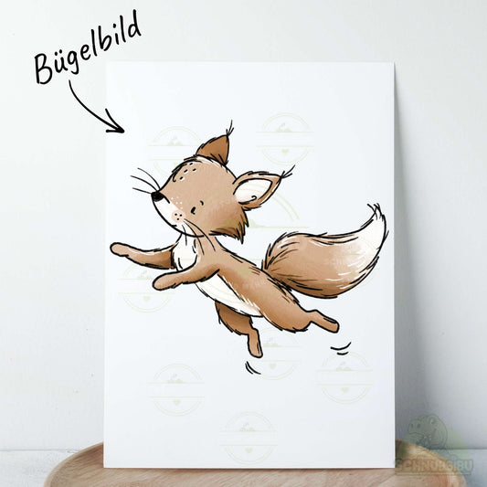 Bügelbild Waldtier-Team Eichhörnchen