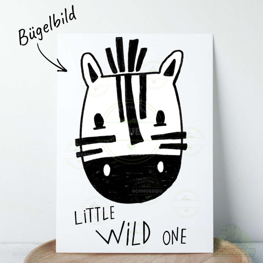 Bügelbild Little Wild One Zebra