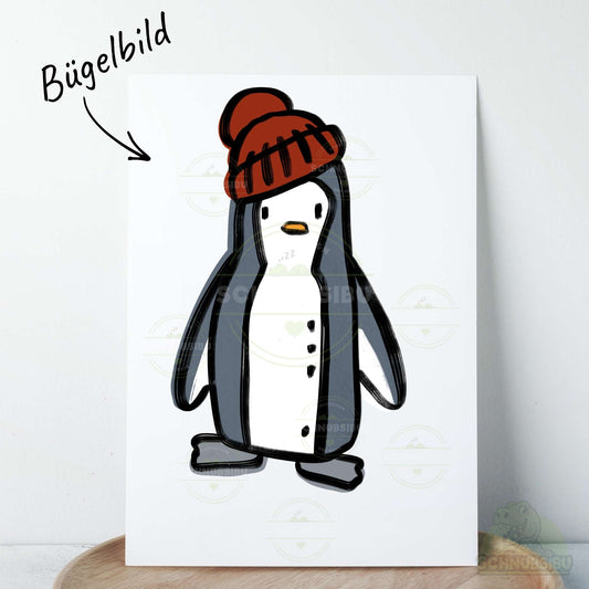 Bügelbild Pingu Parts Pinguin stehend