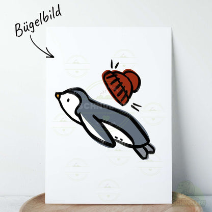 Bügelbild Pingu Parts Pinguin