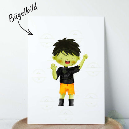 [VB 16.09.] Bügelbild Zombiejunge