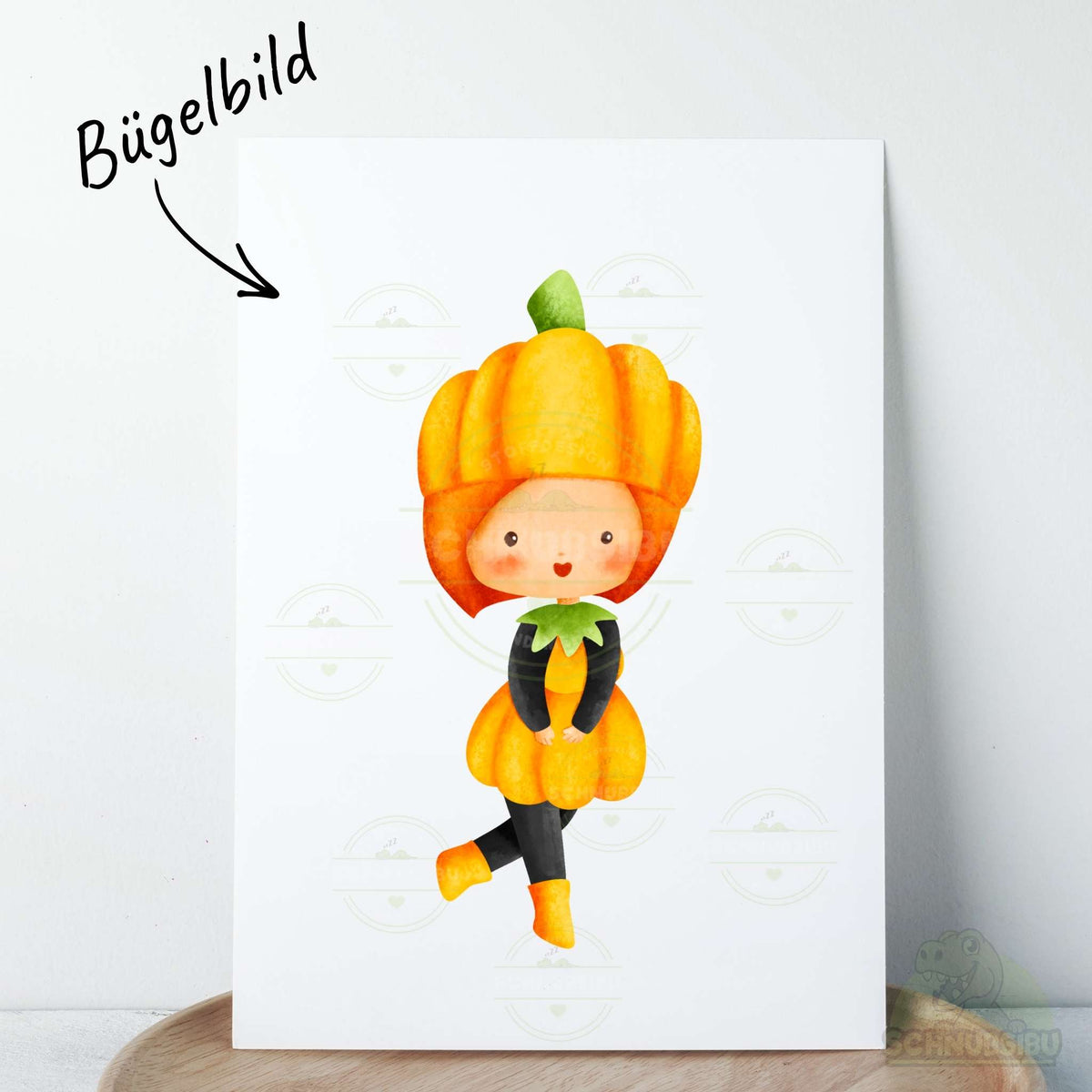 [VB 16.09.] Bügelbild Kürbismädchen