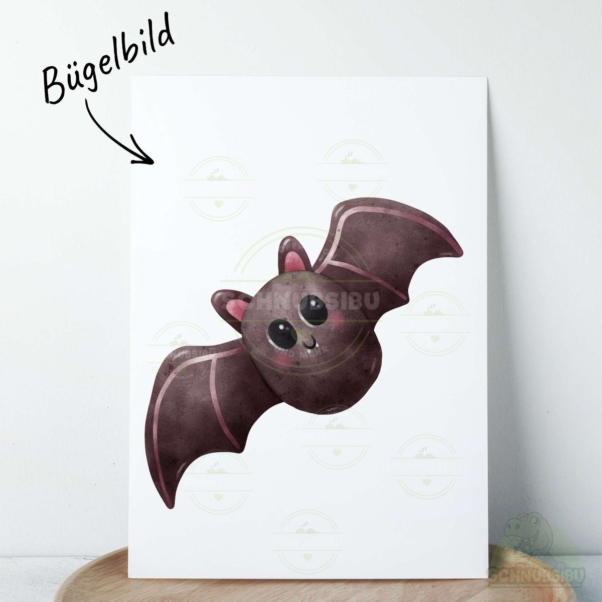 [VB 16.09.] Bügelbild kleine Fledermaus