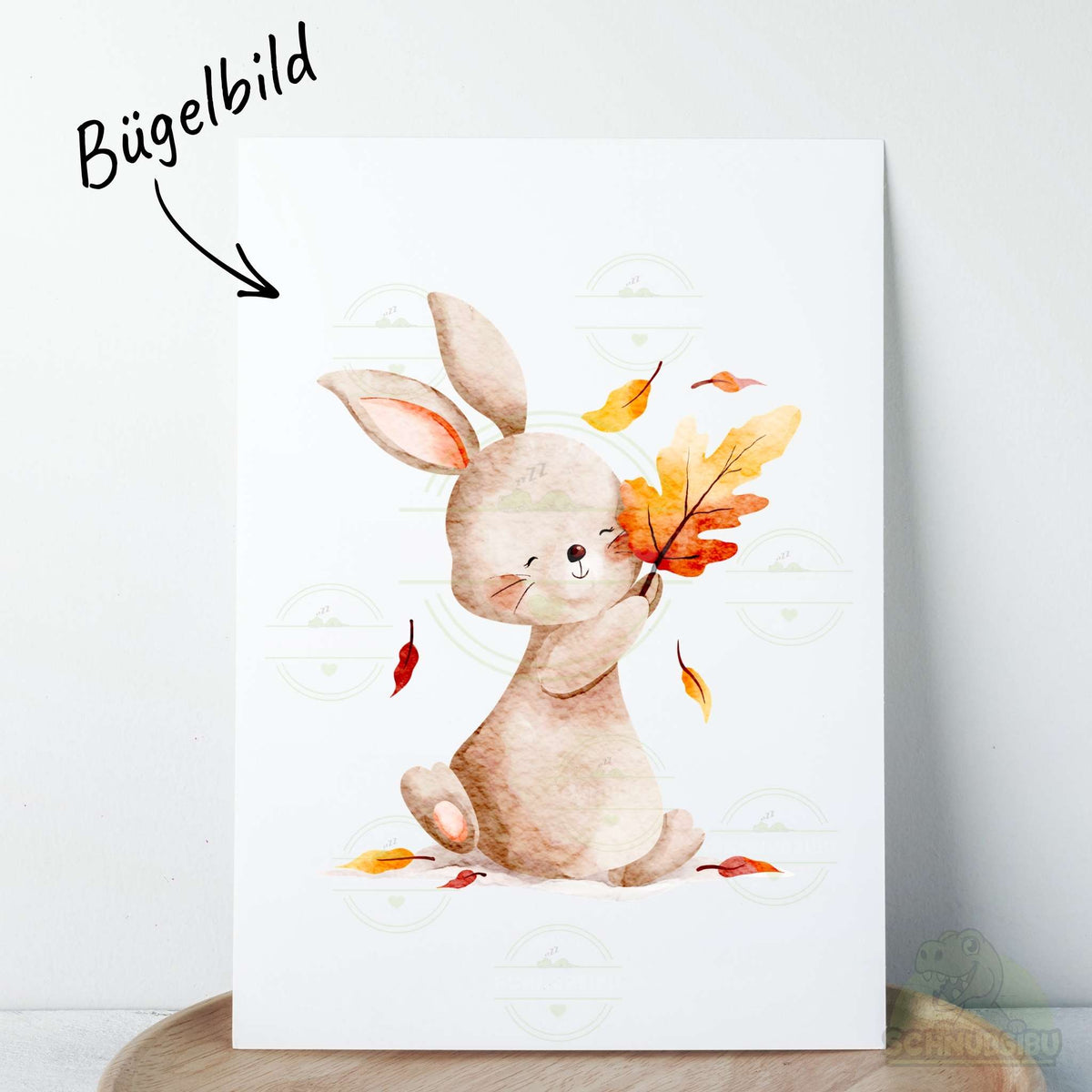 [VB 16.09.] Bügelbild Herbsthase