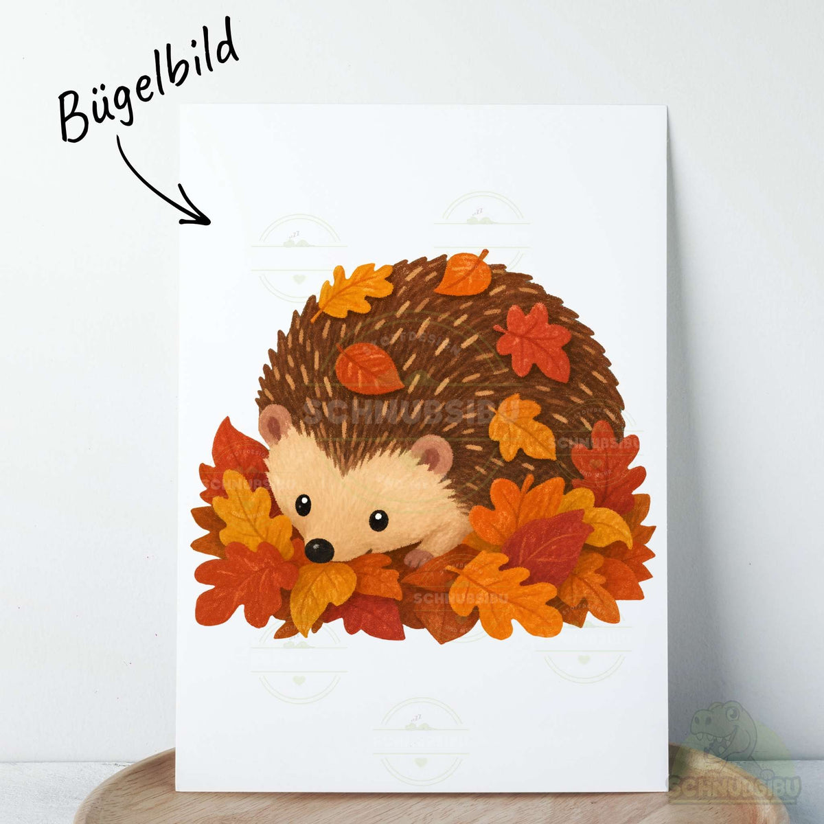 [VB 16.09.] Bügelbild Herbst Igel