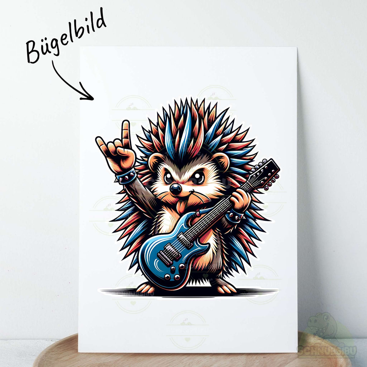 [VB 16.09.] Bügelbild Rock Igel