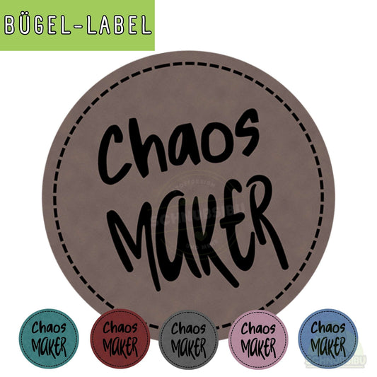 Bügel-Label "Chaos Maker" – schnelle Akzente für Kleidung & Accessoires | Schnubsibu